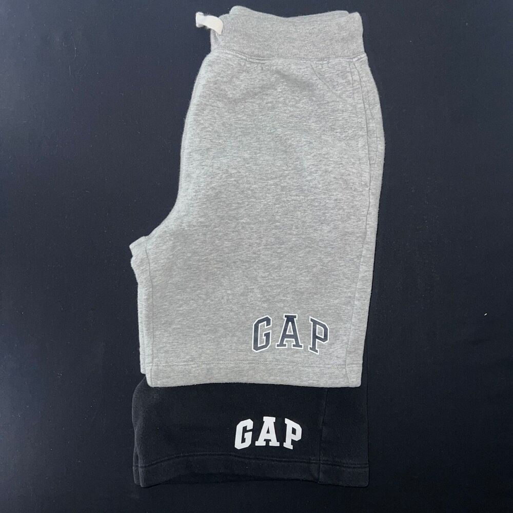Gap Kids Sweat Shorts Boys Girls Size XL Gray Black Drawstring  Pull On